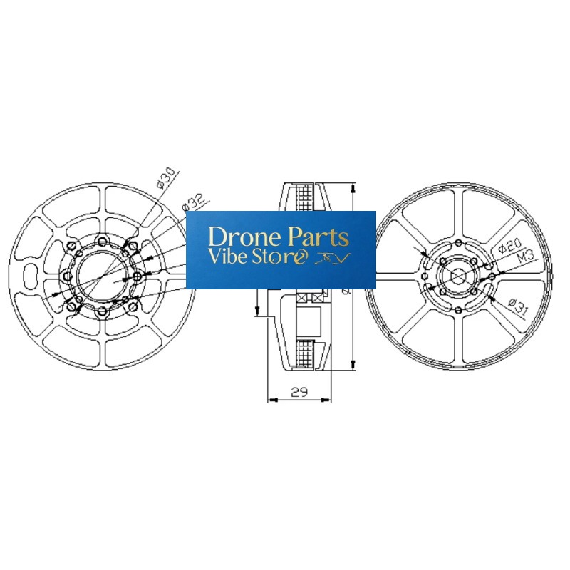 DParts1UA80- KV85/150/175 ESC  - Drone Crop Sprayer avaliação e preço