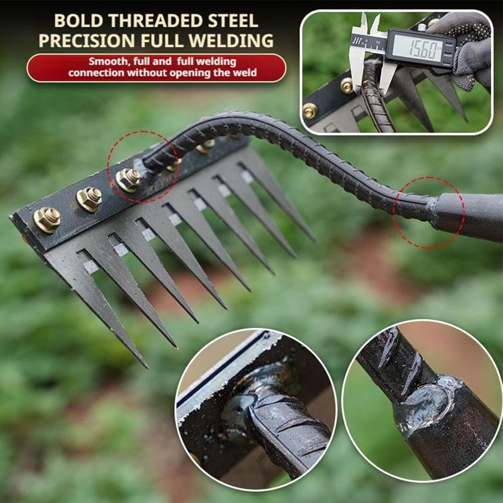 5/6/7/8 dentes ancinho de meta - Agriculture Farming Hand Tools avaliação e preço